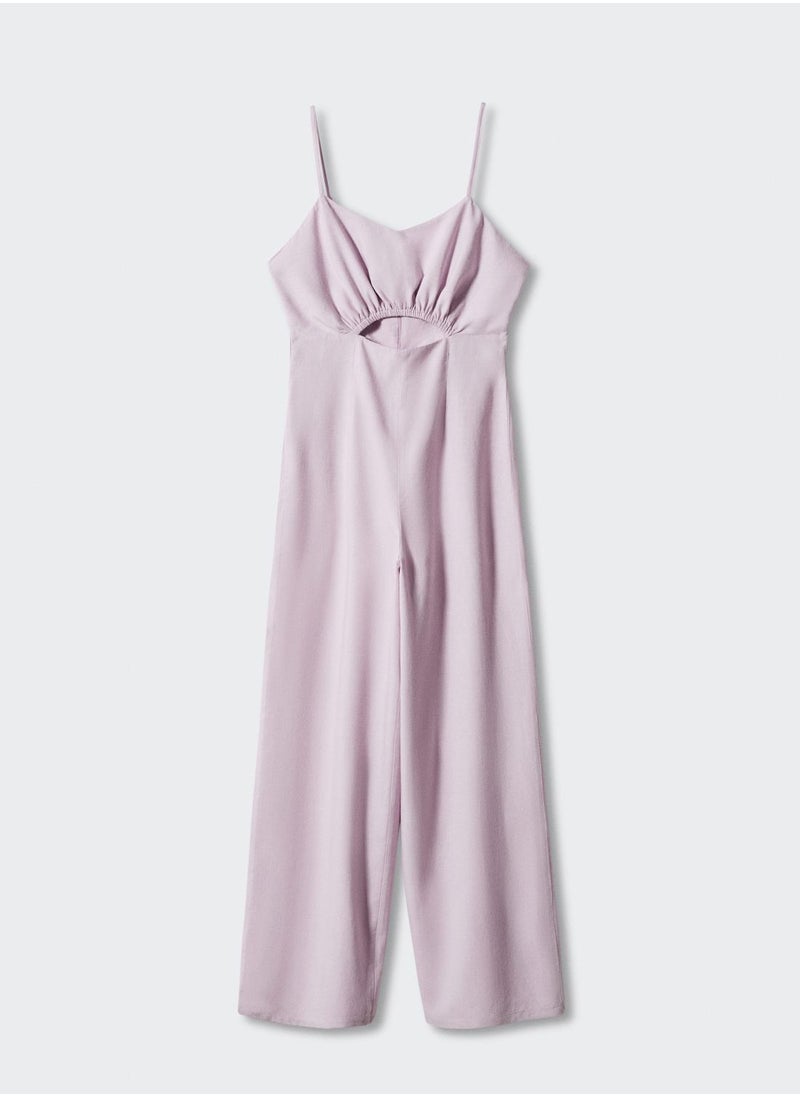 MANGO - Youth Cut Out Detail Jumpsuit - Image 1