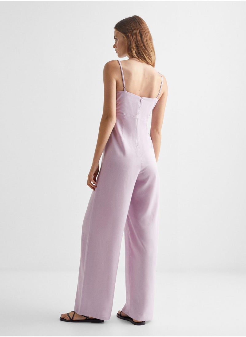 MANGO - Youth Cut Out Detail Jumpsuit - Image 1