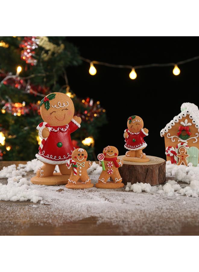 Bluejw New Christmas Gingerbread Man Ornaments Creative Cartoon Gingerbread Man Christmas Atmosphere Decoration Small Ornaments - Image 2