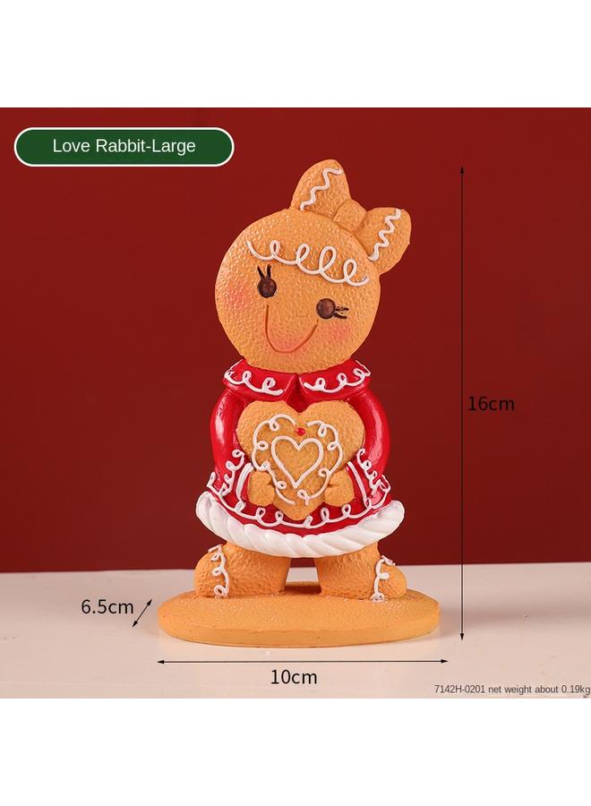 Bluejw New Christmas Gingerbread Man Ornaments Creative Cartoon Gingerbread Man Christmas Atmosphere Decoration Small Ornaments - Image 1