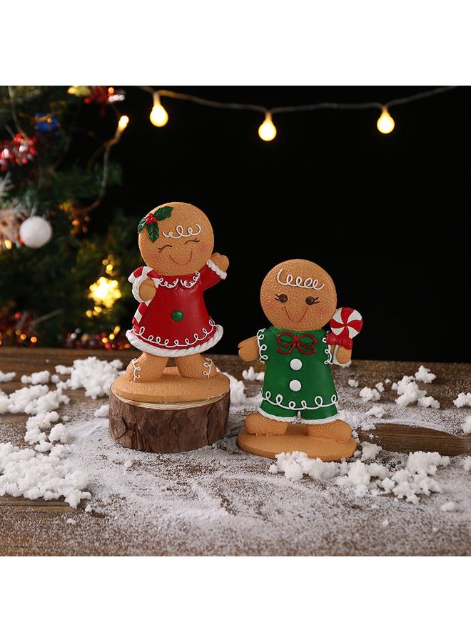 Bluejw New Christmas Gingerbread Man Ornaments Creative Cartoon Gingerbread Man Christmas Atmosphere Decoration Small Ornaments - Image 4
