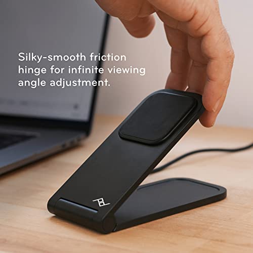 Peak Design Wireless Charging Stand, Black, Qi1 Charging, Grippy Silicone Base, Works with Peak Design Mobile Cases, MagSafe Compatible, for iPhone, Samsung and Google Pixel Phones - Image 5