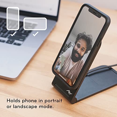 Peak Design Wireless Charging Stand, Black, Qi1 Charging, Grippy Silicone Base, Works with Peak Design Mobile Cases, MagSafe Compatible, for iPhone, Samsung and Google Pixel Phones - Image 4