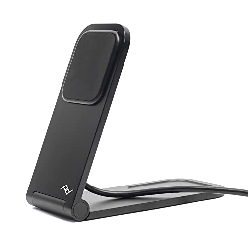 Peak Design Wireless Charging Stand, Black, Qi1 Charging, Grippy Silicone Base, Works with Peak Design Mobile Cases, MagSafe Compatible, for iPhone, Samsung and Google Pixel Phones - Image 1