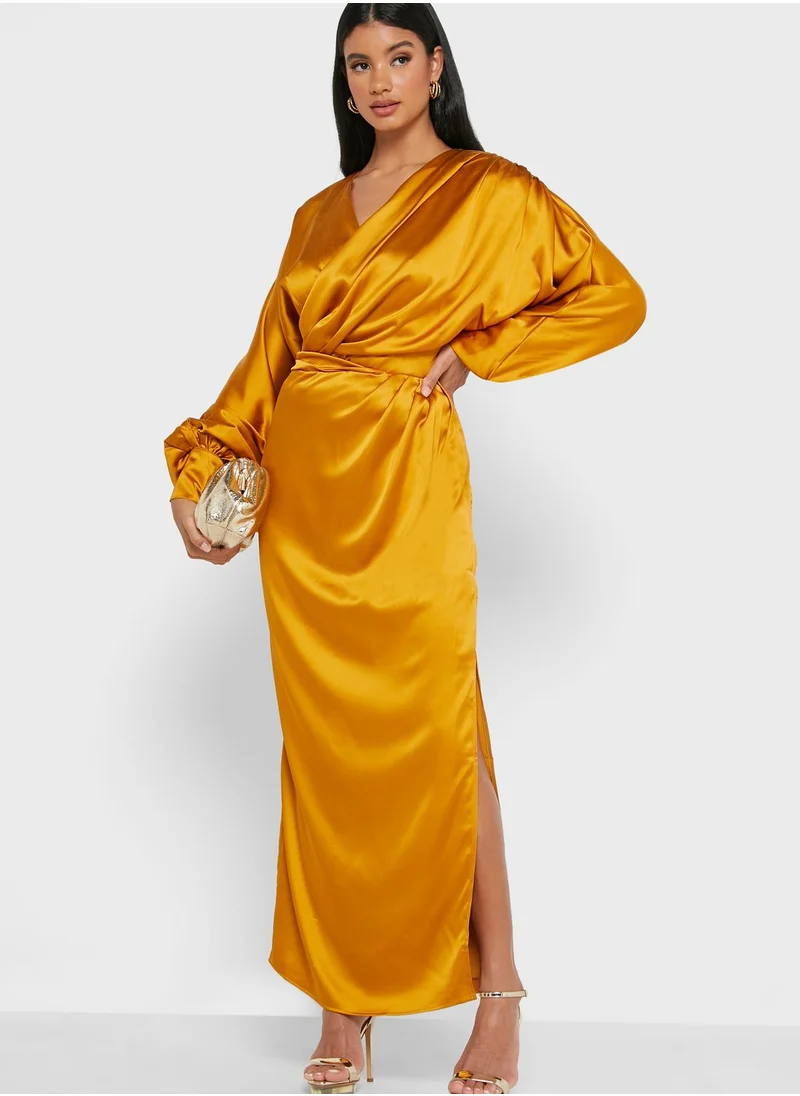 Virgos Lounge Wide Sleeves Wrap Top