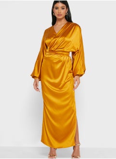Virgos Lounge Wide Sleeves Wrap Top  - Image 1