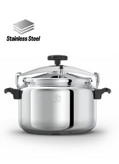 Pressure Cooker Made Of Stainless Steel Silver/Black
