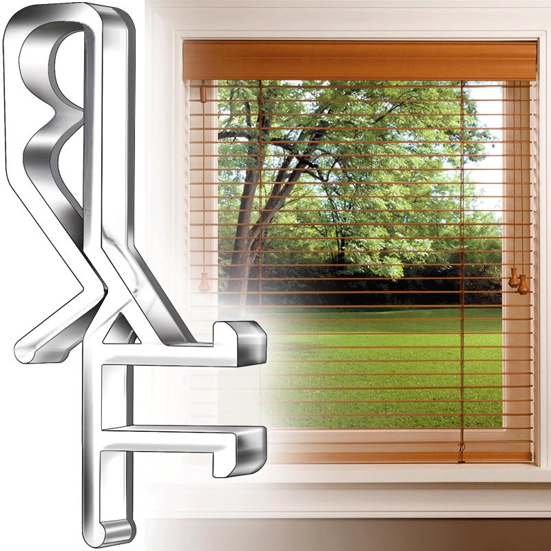 Takngjd 24 PCS Hidden Channel Valance Clips  1-7/8inch Clear Plastic Blinds Clips for Valance with a Groove in The Back - Image 1