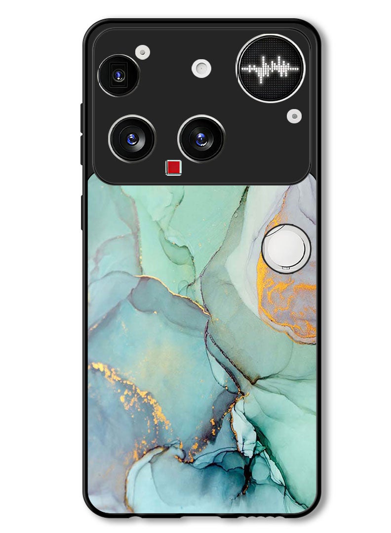 Theodor Case Compatible with Nothing Phone (3) 6.67 Inch Protection Shockproof Bumper Cover Crack Lines - Image 1