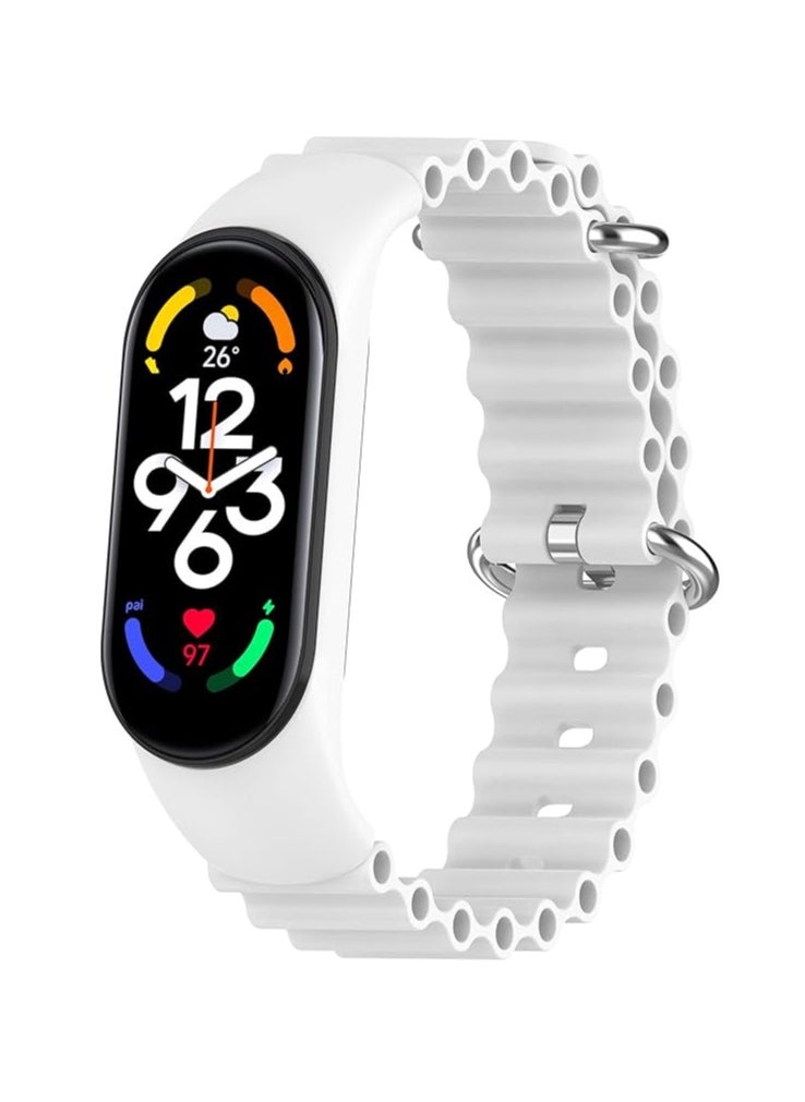 Generic - Ocean Band for Xiaomi Mi Band 7/Mi Band 6/Mi Band 5/Mi Band 4/Mi Band 3,Adjustable Silicone Stretchy Sport Strap Women Men Replacement Wristband - Image 1