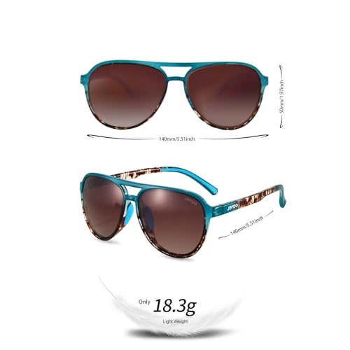 Jefoo Polarized Aviator Sunglasses for Women Men Retro Trendy Sports Sunglasses for Outdoor UV400 Protection - Image 4