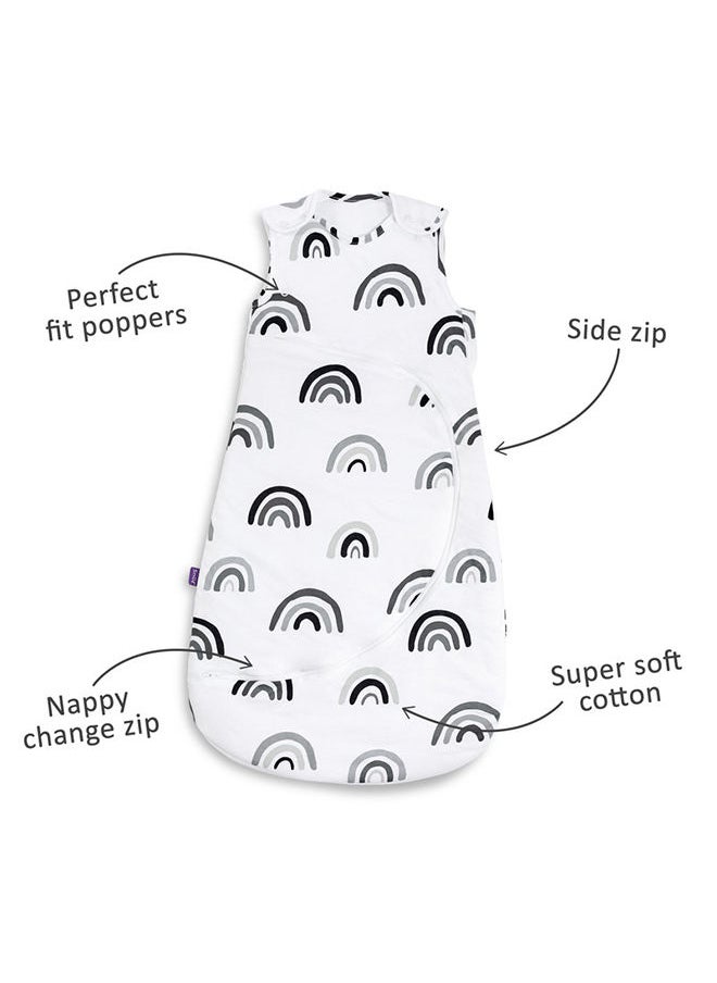 Pouch Sleeping Bag For Infant And Baby 2.5 Tog Clever Nappy Change Zip Material 100% Cotton For Temperatures Within 16 - 20 Celsius Suitable From 0 - 6Months Max.Length 68 Cm - Mono Rainbow - pzsku/ZFCFC8D1AB5FF79BF4EC5Z/45/_/1675244156/c96d4bd1-62d5-4334-820a-8c241f7e634f