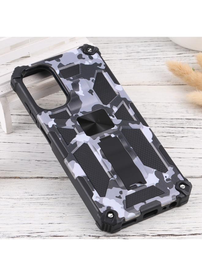 اس-توب جراب لهاتف Motorola Moto G 2022، جراب هاتف مغناطيسي من مادة TPU + PC، مدرع مموه، مع حامل - Image 2