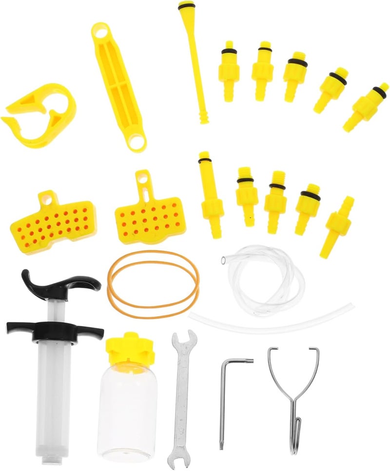 1set Brake Mineral Oil Refill Tool Kit for Hydraulic Brake Bleed Kit Connector Connector and Lightweight Design for Easy Use - Image 1