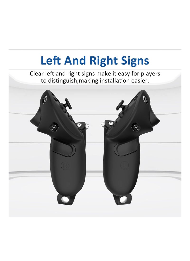 SYOSI - Compatible with Meta Quest Pro Accessories, Meta Quest Pro Controller Grips Cover Protector, Silicone Grip Cover Protector for Oculus Quest Touch Pro Controllers, with Knuckle Straps - Image 1
