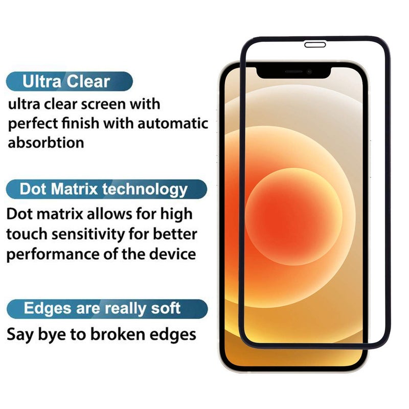 Mobilebies Premium Tempered Glass Screen Protector Guard For iPhone 12 Pro Max (6.7 Inch, Pack of 1) | Edge to Edge Coverage With Easy to installation kit - Image 3