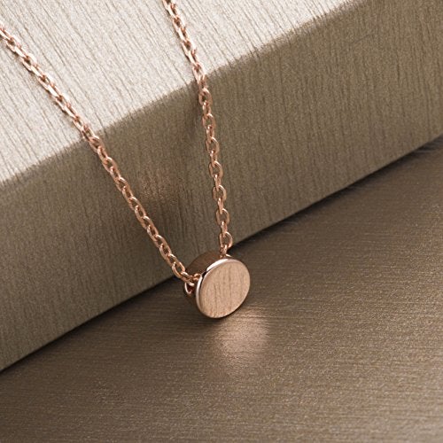S.Leaf Gold Dainty Choker Necklace for Women Sterling Silver Mini Circle Ball Tennis Gold Plated Pendant Necklaces Best Friend Birthday Gifts for Women Trendy Sister Mom Wife Womens Her Friend Party - Image 3