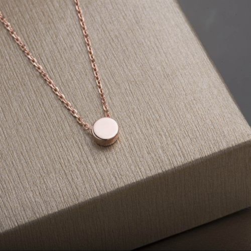 S.Leaf Gold Dainty Choker Necklace for Women Sterling Silver Mini Circle Ball Tennis Gold Plated Pendant Necklaces Best Friend Birthday Gifts for Women Trendy Sister Mom Wife Womens Her Friend Party - Image 2