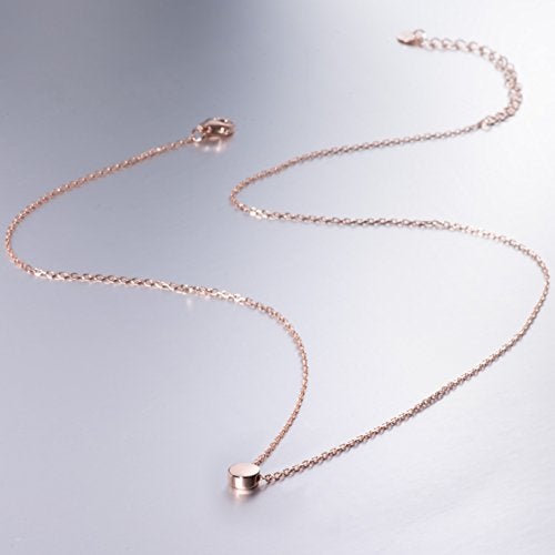 S.Leaf Gold Dainty Choker Necklace for Women Sterling Silver Mini Circle Ball Tennis Gold Plated Pendant Necklaces Best Friend Birthday Gifts for Women Trendy Sister Mom Wife Womens Her Friend Party - Image 5