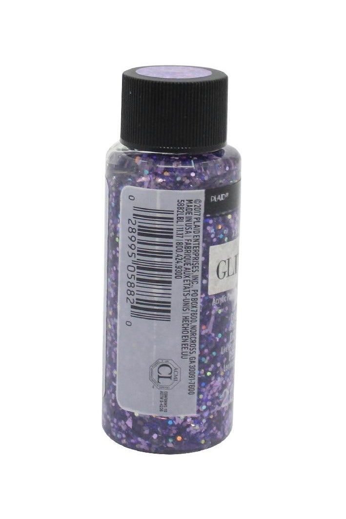 بلايد دهان أكريليك لامع من فولك آرت (جليتريفيك) بنفسجي2.00 أوقية (56.83 مل) - Image 2