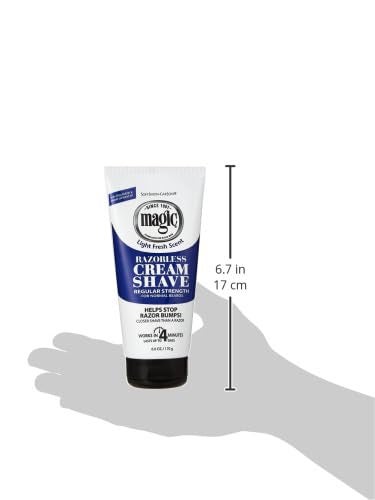 SOFT SHEEN كريم حلاقة سحري بدون شفرات قوة عادية برائحة خفيفة 6 أونصات - Image 3