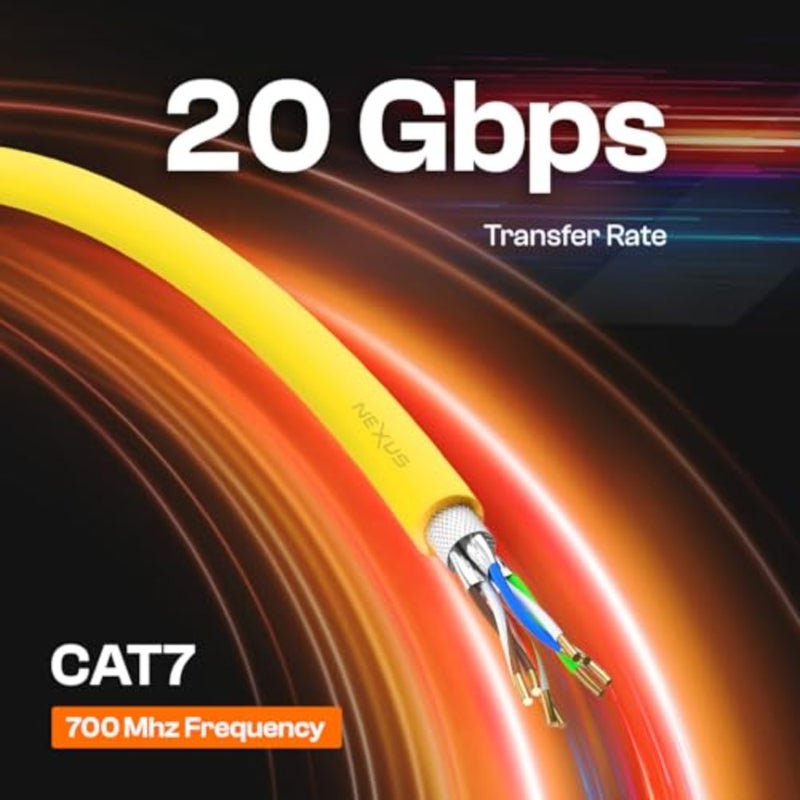 جهاز التوجيه، المحول، CCTV، تطبيق الخادم: كابل CAT7 محمي S/FTP، نحاسي كامل، أسود، سرعة 20 جيجابت في الثانية، تم اختباره بواسطة Fluke، متوافق مع TIA-568B، سترة LSZH، أسطوانة ذاتية اللف - Image 4