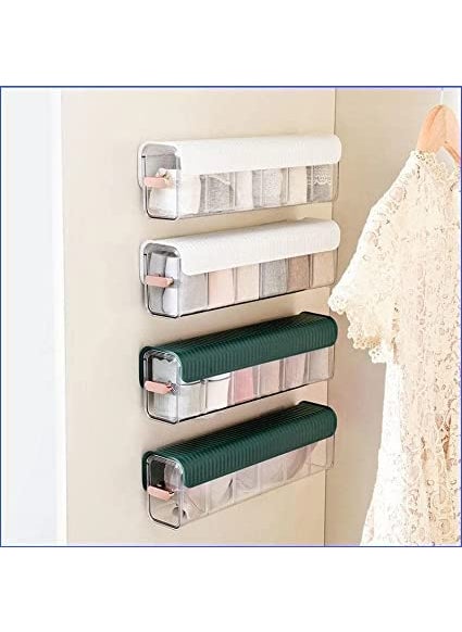 Cloud Search Cloud Search wardrobe organizer for storage Underwear Organizers Wall Mount 6 Cell clothes organizer clothes organizer For LingerieSocksTiesData CableSpices cloth organizer for storage  - Image 4