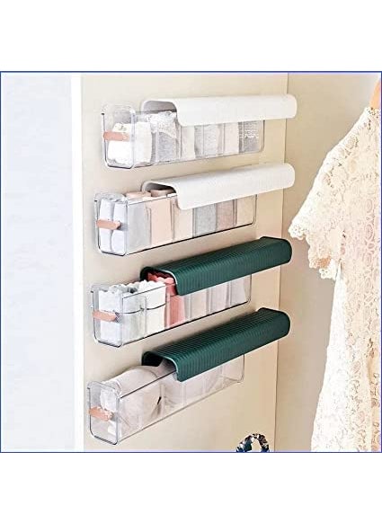 Cloud Search Cloud Search wardrobe organizer for storage Underwear Organizers Wall Mount 6 Cell clothes organizer clothes organizer For LingerieSocksTiesData CableSpices cloth organizer for storage  - Image 3