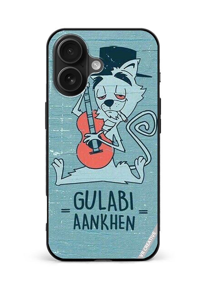 VR CREATIVE Protective Case Cover For Apple iPhone 16 Plus Gulabi Aankein Design Multicolour