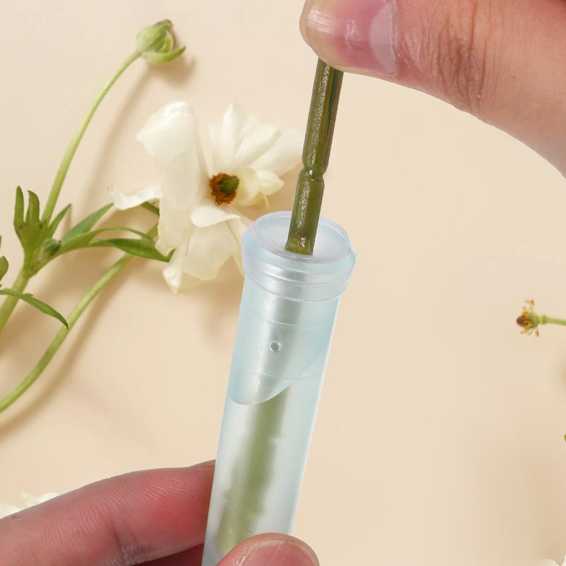 100Pcs Flower Water Tubes Transparent Flower Test Tubes Orchid Tubes with Cap for Flower Arrangements - Image 4