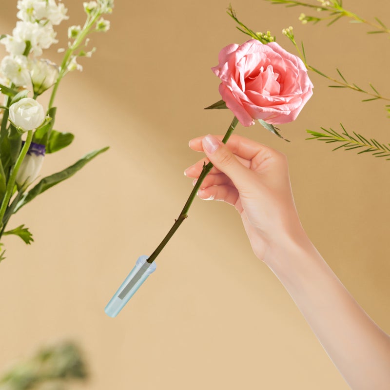 100Pcs Flower Water Tubes Transparent Flower Test Tubes Orchid Tubes with Cap for Flower Arrangements - Image 5