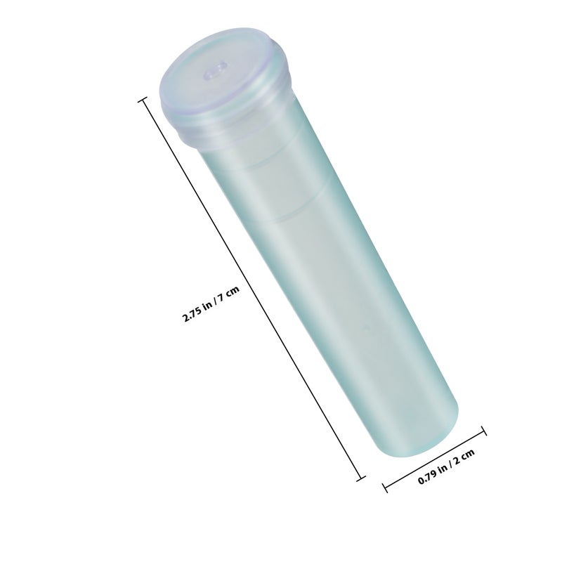 100Pcs Flower Water Tubes Transparent Flower Test Tubes Orchid Tubes with Cap for Flower Arrangements - Image 2
