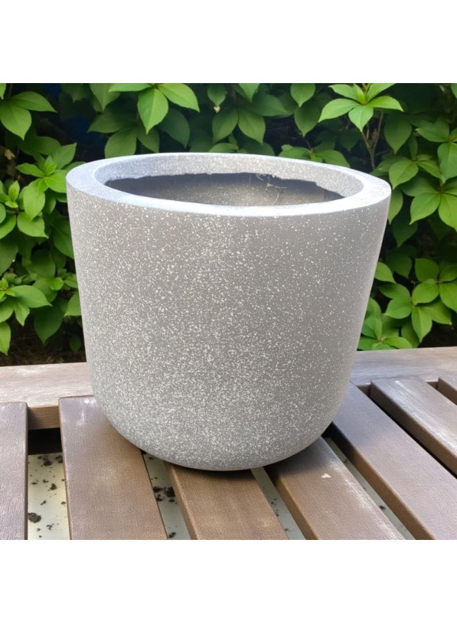 color zone pottery Indoor and outdoor balcony pots. Durable and strong structure, ideal for your large plants. Prevents discoloration and cracking caused by exposure to sunlight. Fiber - Image 2