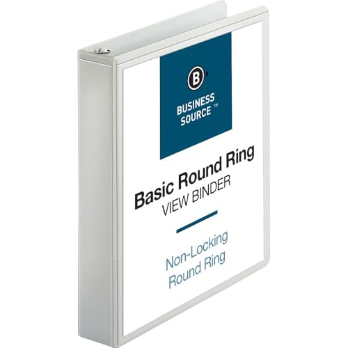 Business Source 1 1/2" Round-ring View Binder - Image 4