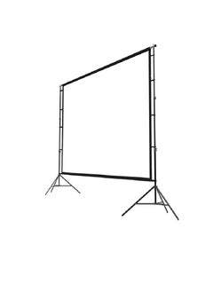 Flash Hawk Outdoor Portable Projector Bracket Curtain 100 Inch Simple Hd Office Projector Curtain 100 Inch 16:9 (2.21*1.25)m With Height 2m Stand  - Image 1