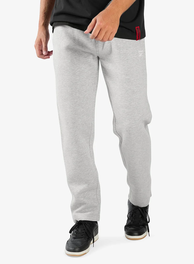 Reebok Identity Logo Open Hem Fleece Sweatpants
