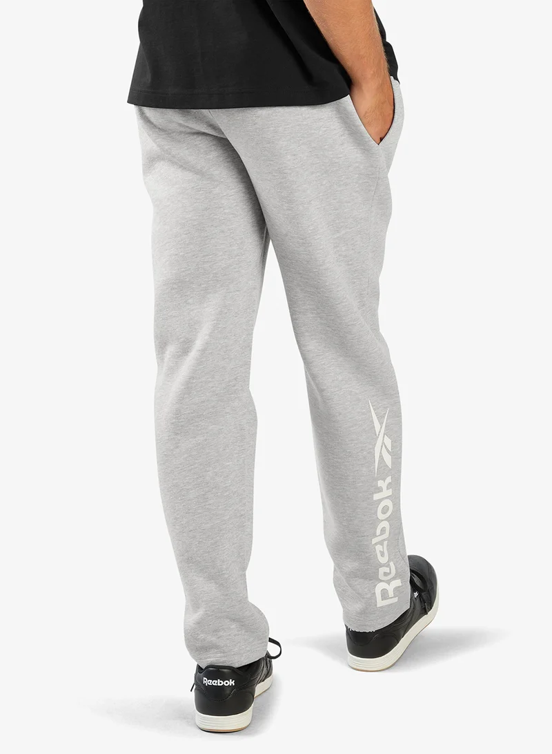 Reebok Identity Logo Open Hem Fleece Sweatpants