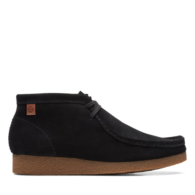 clarks حذاء كلاركس شاكري للرجال، كاحل، جلد سويدي أسود، 7 - Image 2