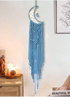 Ramadan Moon Dream Catcher with Light, Blue Dream Catcher for Girls Room Wall Decor for Women, Macrame Dreamcatcher Boho Bedroom Decor for Teen Girls Boys Birthday Gift to Women - pzsku/ZFCFD288A8E30992C2BFCZ/45/_/1735824647/e672c286-c69b-4ae4-b6c4-effa6c7e0958