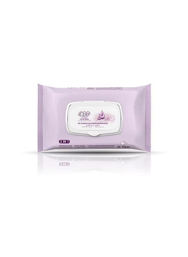 Eva Normal Dry Skin Makeup Remover Facial Wipes 25