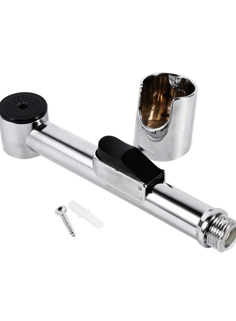 شطاف الحمام، بخاخ مرحاض محمول مطلي بالكروم من ايه بي اس للاستخدام المنزلي بدون لي - Image 3