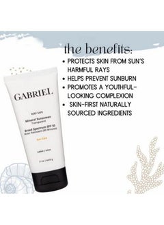 Gabriel Spf 50 Sunscreen Face And Body Lotion | Reef Safe (Octinoxate & Oxybenzone Free) | Clear Mineralbased Zinc Oxide Weightless Formula | Broadspectrum | Water Resistant 2.1 Oz - pzsku/ZFCFD5D7A3221D56101CCZ/45/_/1661189721/dcb885ff-c5f1-48a5-9853-29d3273ff205