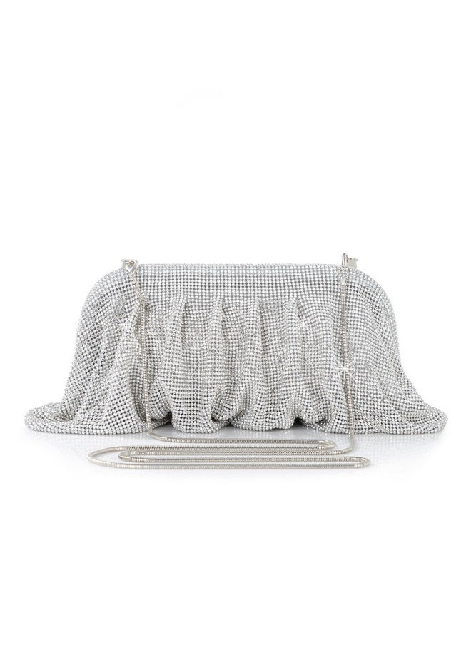 Coucoland Rhinestone Purse For Women Evening Clutch Bags Sparkly Glitter Rhinestone Dumpling Cloud Bag For Party Wedding  - Image 1