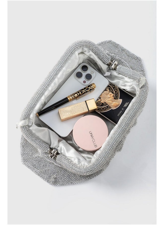 Coucoland Rhinestone Purse For Women Evening Clutch Bags Sparkly Glitter Rhinestone Dumpling Cloud Bag For Party Wedding  - Image 3