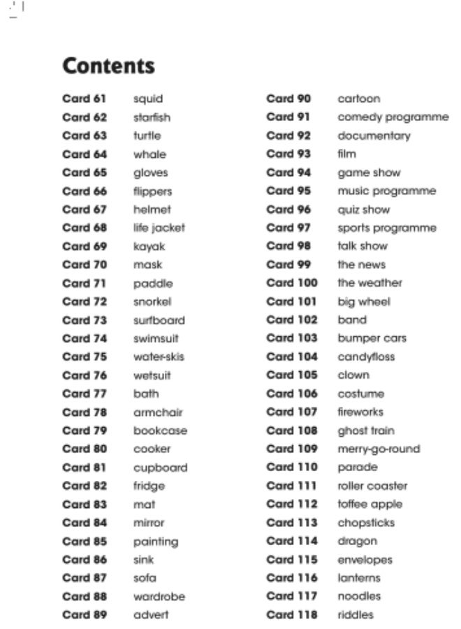 Macmillan Give Me Five! - English Course for Young Learners -level 3 Word Cards - Image 3