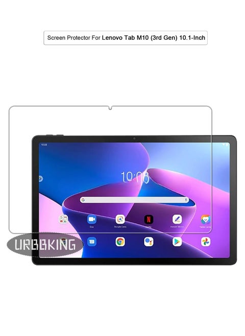 Anti-Scratch Full Coverage Tempered Glass Screen Protector For Lenovo Tab M10 (3rd Gen) 10.1-Inch