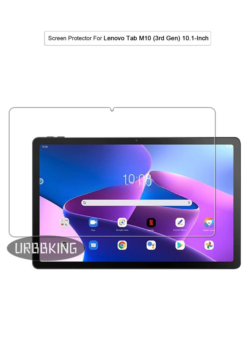 URBBKING - Anti-Scratch Full Coverage Tempered Glass Screen Protector For Lenovo Tab M10 (3rd Gen) 10.1-Inch - Image 1
