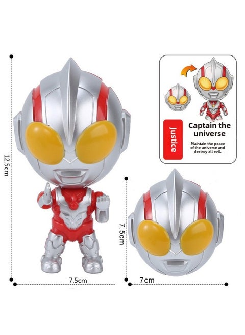 Deformation Toys Gashapon Doll Robot Model Kindergarten Cake Baking Ornaments Doll Machine Lucky Draw Small Gifts-Color:G12-Red Bag (for 100MM Gashapon)