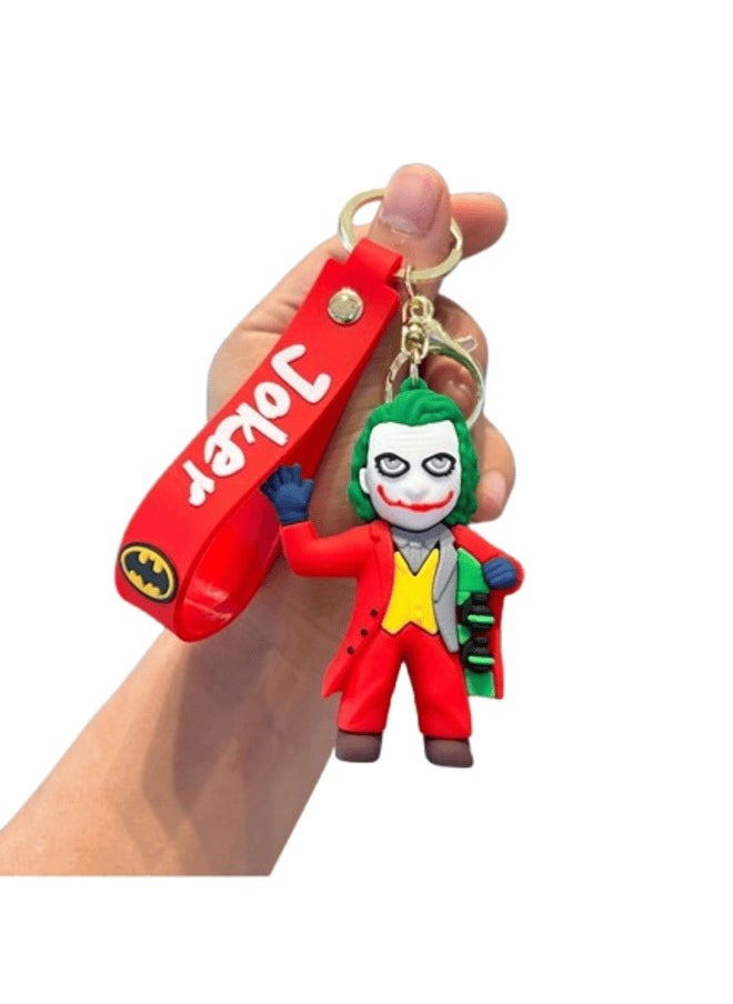 GREEN CAMEL Joker 3D Silicone Keychain – Game-Inspired Key Ring Pendant, Durable & Unique Gift Accessory  - Image 1
