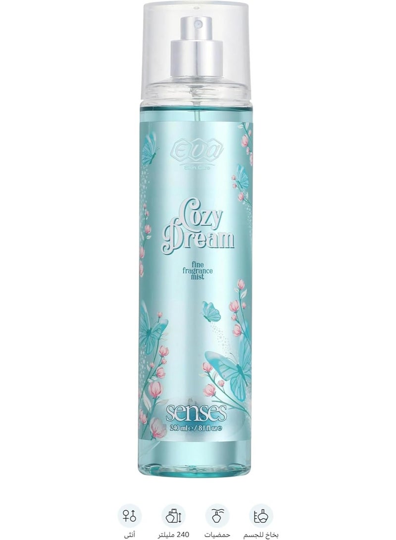 إيفا سبلاش للجسم سينسيز من ايفا سكين كير - كوزي دريم 240 مل، للأنثى - Image 2